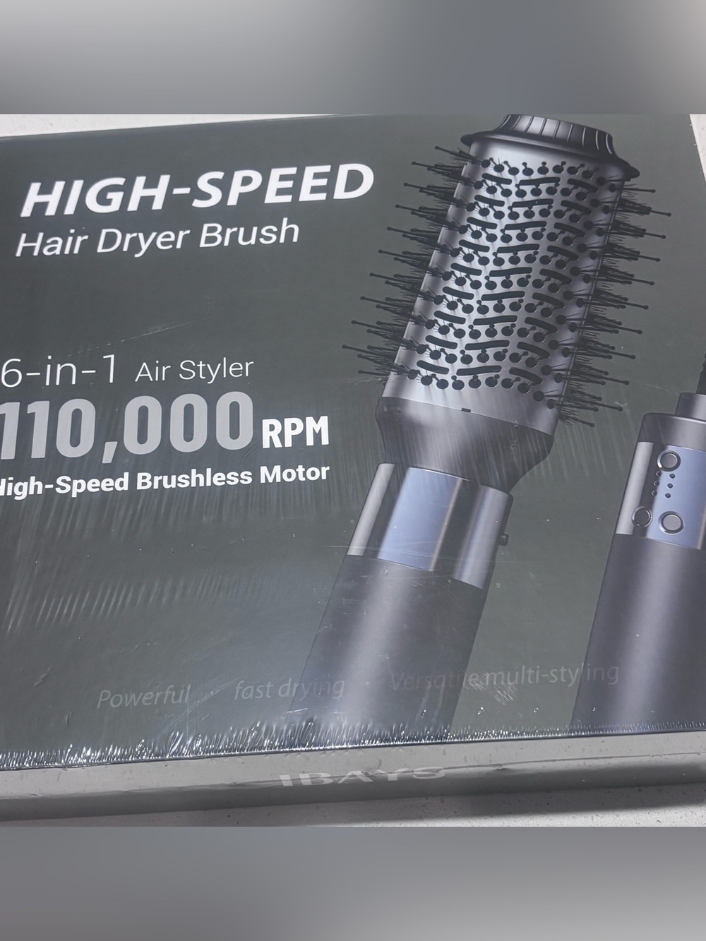 IBAYS Hair Dryer Brush 6 in 1 Professional Hot Air Styler 110,000 RPM High-Speed